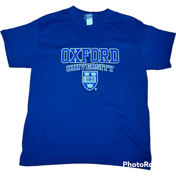 Oxford University Other - Official Oxford University Genuine Navy Blue Crest T Shirt L New